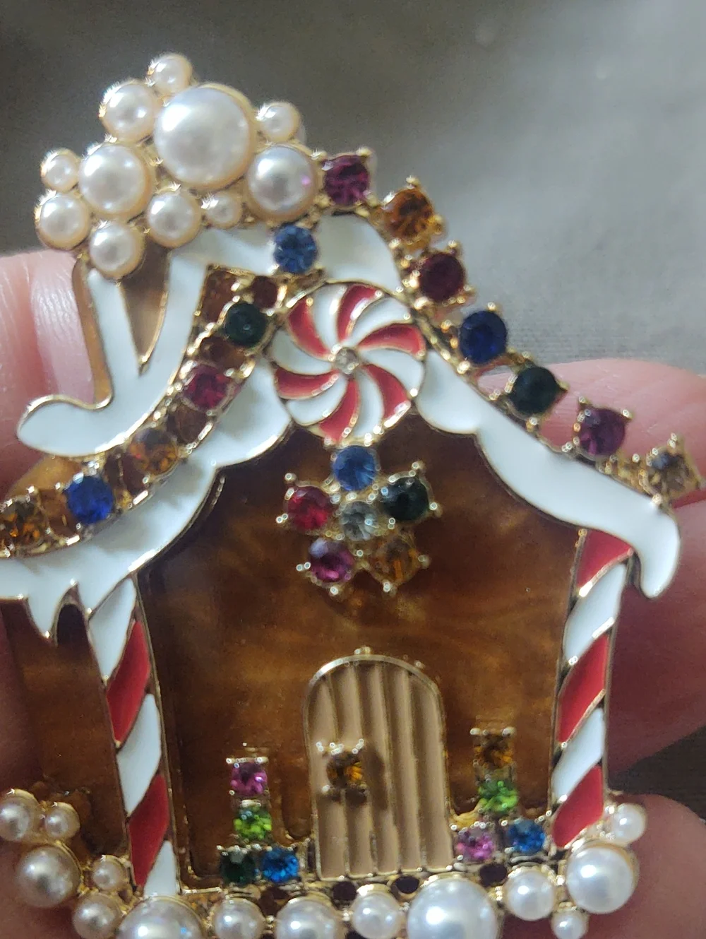 Gingerbread House Brooch *Christmas In July*
